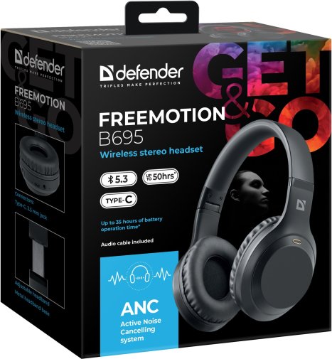 Гарнітура Defender FreeMotion B695 Black (63695)