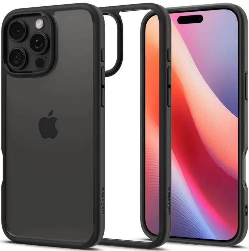 Фото: Чохол Spigen for Apple iPhone 16 Pro Max - Ultra Hybrid Matte Black (ACS07996) № 8 | KTC