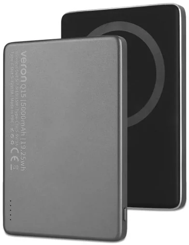 Фото: Батарея універсальна Veron Q15 magnetic fast 5000mAh 15W Black № 7 | KTC