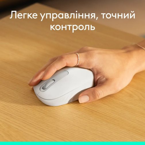 Миша Logitech M196 Wireless Off White (910-007460)