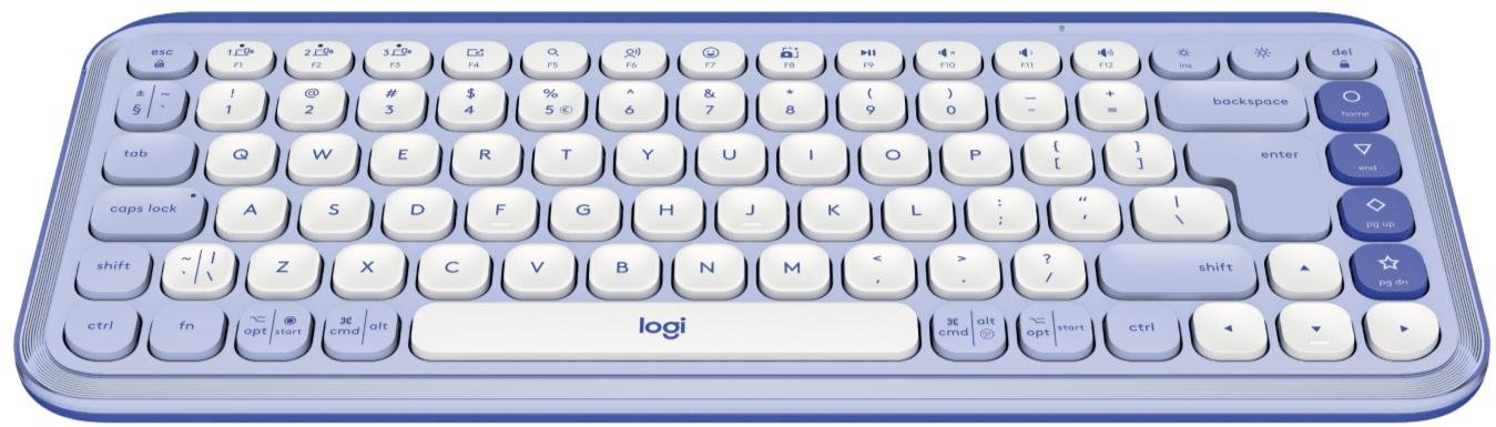 Клавіатура компактна Logitech Pop Icon Keys Wireless Lilac/Off White (920-013074)