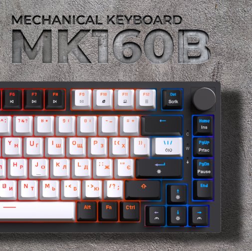  Клавіатура GamePro MK160B RGB USB Black