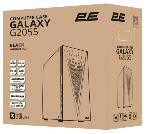 Фото: Корпус 2E Gaming Galaxy Black with window (2E-G2055) № 28 | KTC
