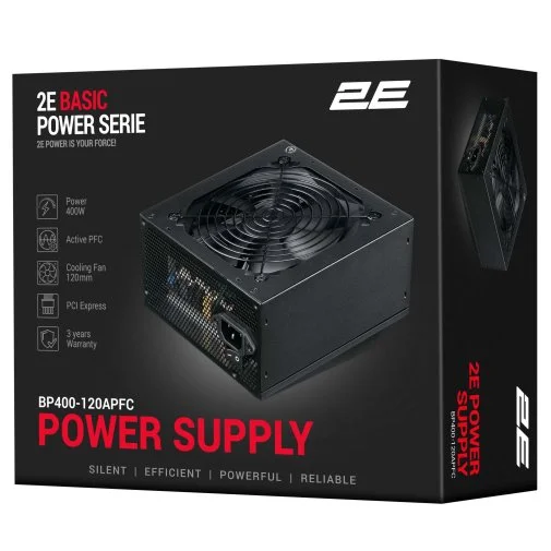 Фото: Блок живлення 2E 400W Basic Power (2E-BP400-120APFC) № 20 | KTC