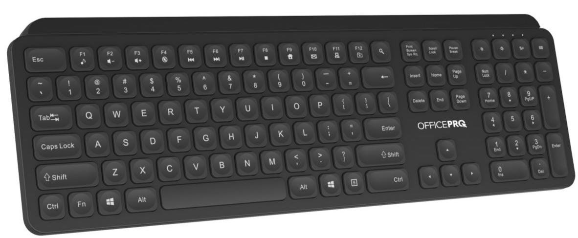 Клавіатура OfficePro SK680 Wireless Black