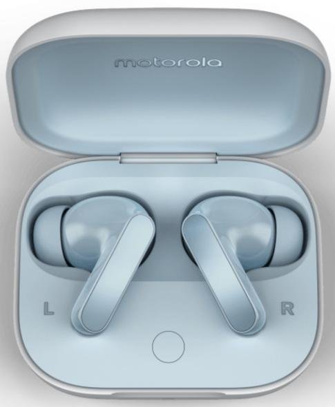 Навушники Motorola Moto Buds Glacier Blue (PG38C05749)