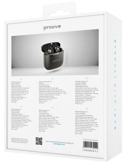 Навушники Proove Cold Sound Pro Gray (TWCSP0010003)