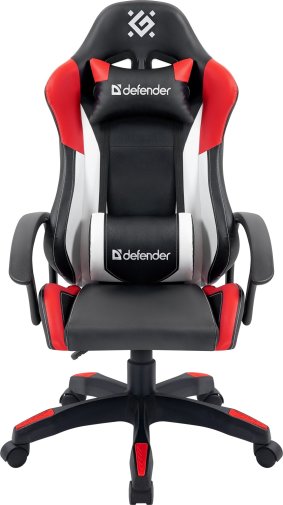 Крісло Defender Crater Black/Red/White (64040)