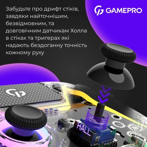 Геймпад GamePro GPS13T Wireless Transparent