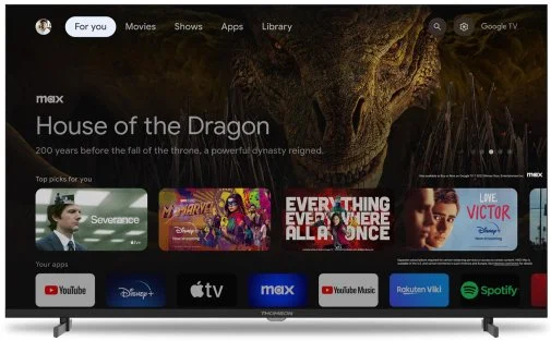Фото: Телевізор LED Thomson 43UG4S14 (Google TV, Wi-Fi, 3840x2160) № 9 | KTC
