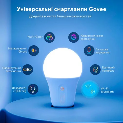 Фото: Смарт-лампа Govee H6004 E27 9W 2700-6500K 230V RGB (H6004CC1) № 12 | KTC