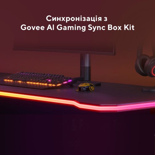 LED-стрічка Govee H61C3 Neon Gaming Table Light 3m WI-FI/Bluetooth White (H61C33D1)