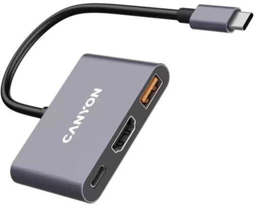 Фото: USB-хаб Canyon DS-4 3in1 USB-C Grey (CNS-TDS4) № 8 | KTC