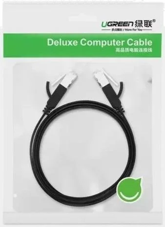 Фото: Патч-корд UGREEN Pure Copper Ethernet Flat UTP RJ45 Cat.6 5m Black (NW101/50187) № 5 | KTC