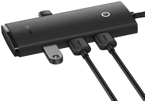 Фото: USB-хаб Baseus Lite Series 4 Port Black (WKQX030001) № 10 | KTC
