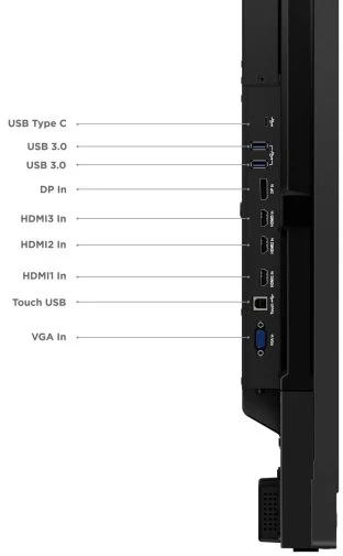Фото: Інтерактивний дисплей Lenovo ThinkVision T65 65 with Web-camera Raven Black (62F2WA1CEK) № 33 | KTC