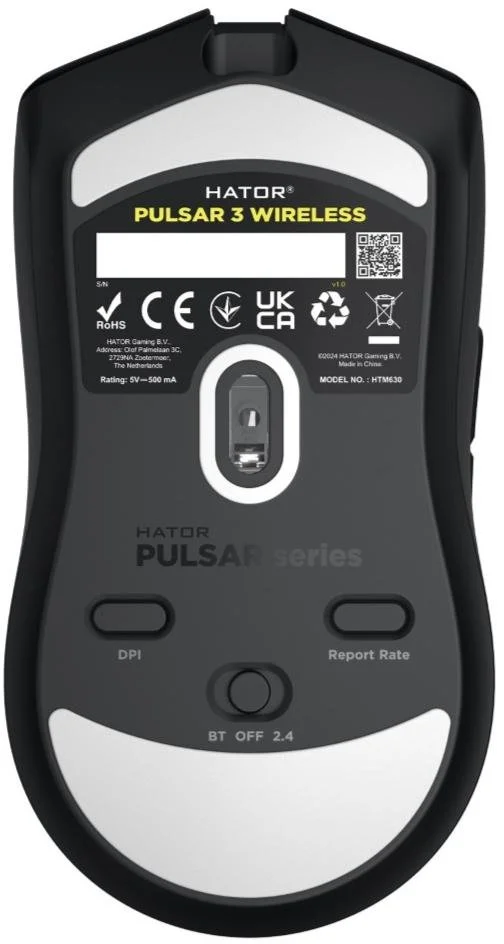 Фото: Миша Hator Pulsar 3 Wireless Black (HTM630) № 11 | KTC