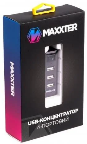 Фото: USB-хаб Maxxter HU2A-4P-AC-03 Black № 8 | KTC