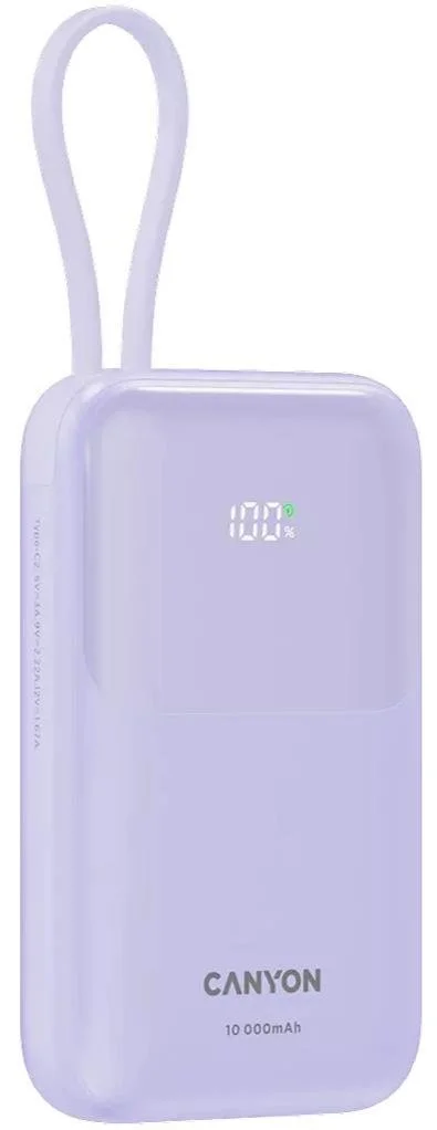 Фото: Батарея універсальна Canyon OnPower 101 10000mAh 22.5W Purple (CNS-CPB101PU) № 14 | KTC