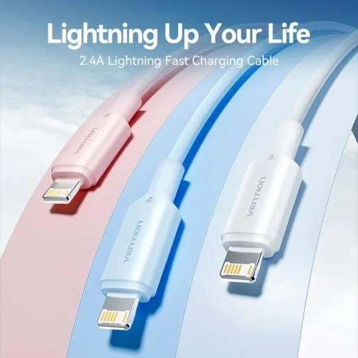 Фото: Кабель Vention PVC AM / Lightning 1m White (LAMWF) № 8 | KTC