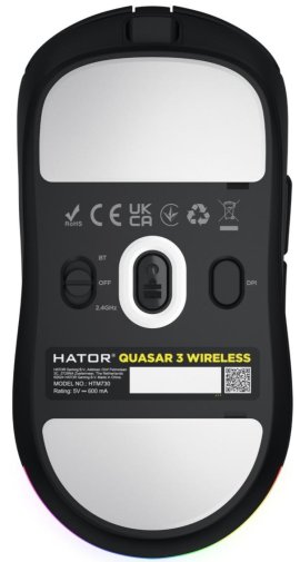 Миша Hator Quasar 3 Wireless Black (HTM730)