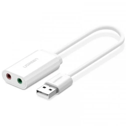 Фото: Зовнішня звукова карта UGREEN US205 White (30143) № 6 | KTC