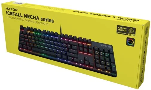 Фото: Клавіатура Hator Icefall Mecha Rainbow Origin Red Black (HTK104UA) № 12 | KTC