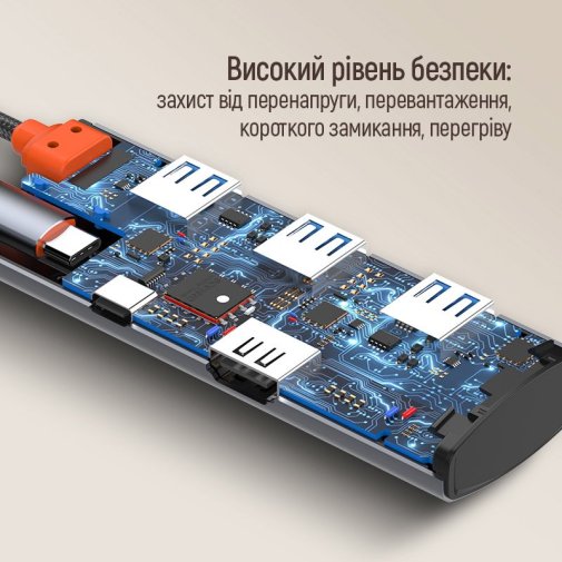 USB-хаб ColorWay USB-C PD 100W 4K 5in1 (CW-HUB01)