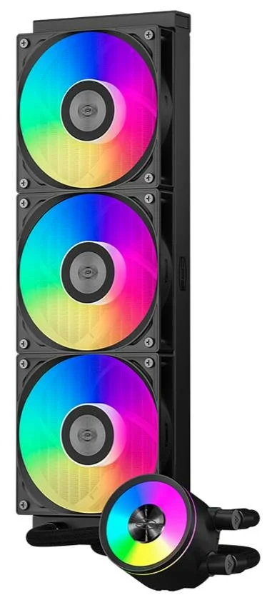 Фото: Система рідинного охолодження PCCooler DA360 Pro ARGB BK (DA360Pro-BKAWXL-GL) № 6 | KTC