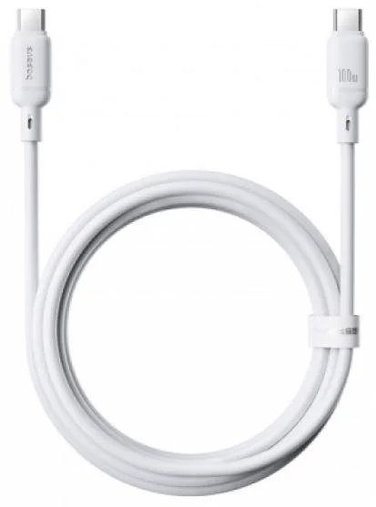 Фото: Кабель Baseus Silky Series 100W Type-C / Type-C 2m White (P10377704213-01) № 9 | KTC