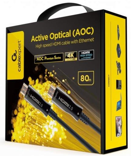 Cablexpert AOC v2.0 HDMI / HDMI 80m Black (CCBP-HDMI-AOC-80M-02)