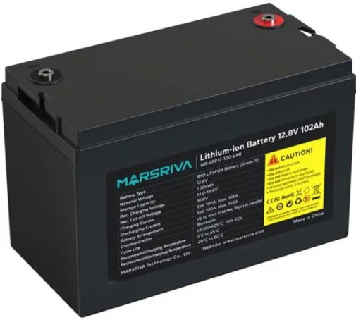 Фото: Батарея для ДБЖ Marsriva MR-LFP12-100-LAR V3 12.8V 100Ah № 9 | KTC