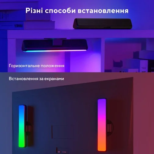 Фото: Набір адаптивного підсвічування Govee H6056 Flow Plus Light Bars RGBICWW Wi-Fi/BT (H60563D1) № 22 | KTC