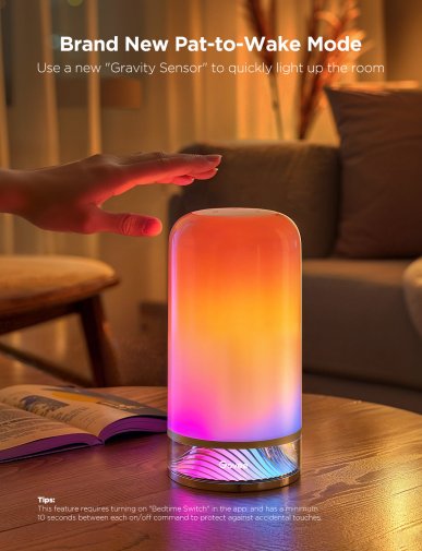 Нічник Govee H6022 Table Lamp 2 RGBICWW Wi-Fi/BT White (H60223D1)
