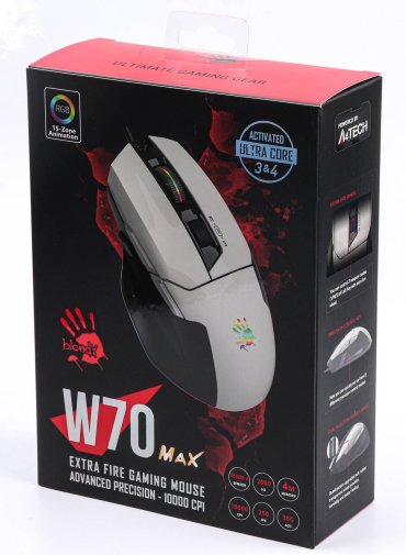 Миша Bloody W70 Max Panda White