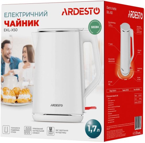 Електрочайник Ardesto EKL-X50