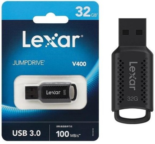 Флешка USB Lexar JumpDrive V400 32GB (LJDV400032G-BNBNG)