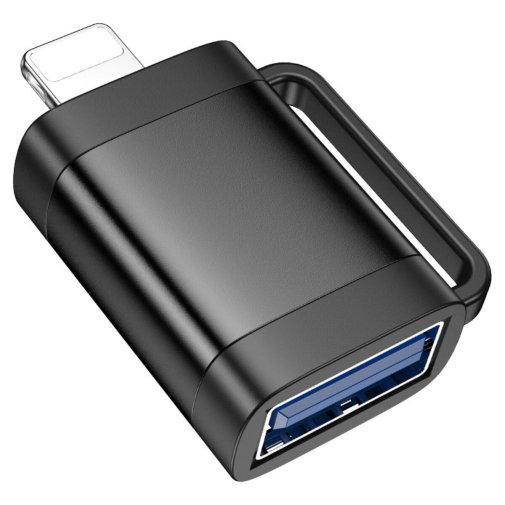 Перехідник Hoco UA31A Lightning M / AF Black (6942007628082)