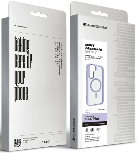 Фото: Чохол ArmorStandart for Samsung Galaxy S24 Plus - Unit MagSafe Lavender (ARM74864) № 4 | KTC