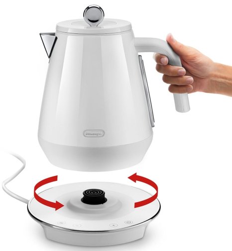 Електрочайник DeLonghi Eclettica SpecialTea White (KBY 2011 W)