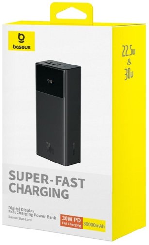 Батарея універсальна Baseus Star Lord Digital Display 30000mAh 22.5 Black (P10022905113-00)