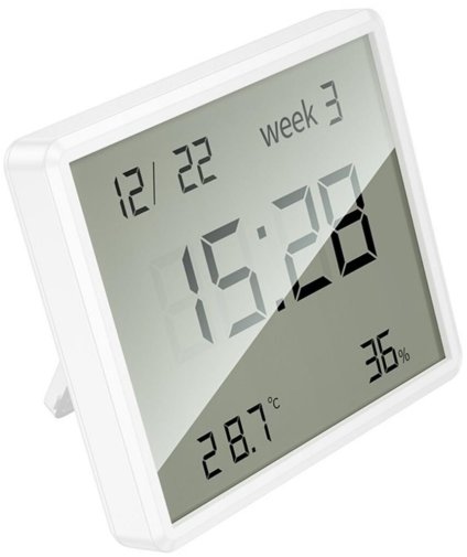 Метеостанція Hoco HX41 Indoor Electronic Clock with Hygrothermometer White (6942007647830)