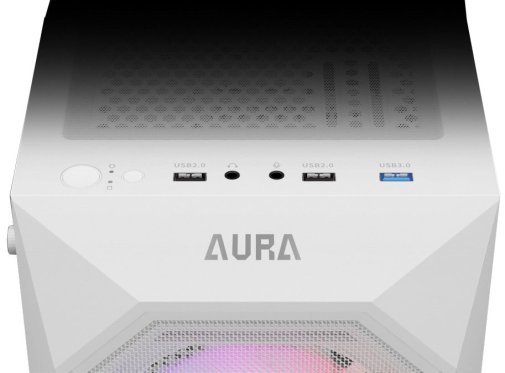 Корпус Gamdias Aura GC1 Elite WH ARGB White with window (4711514500608)