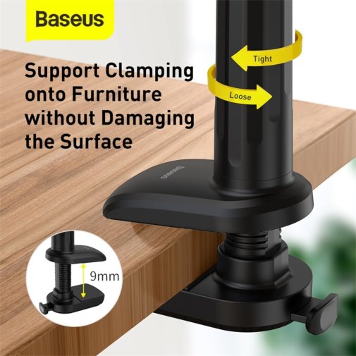 Універсальний тримач Baseus Otaku Life Rotary Adjustment Lazy Polder Pro Grey (LUZQ000013)