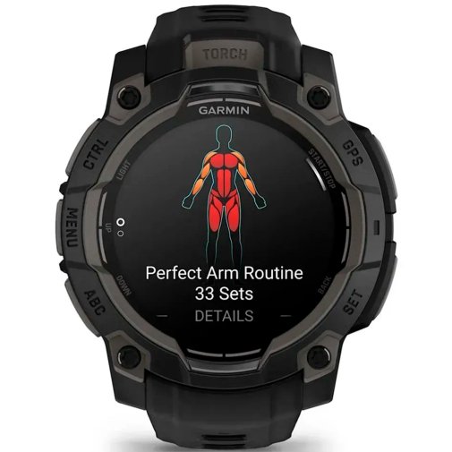 Смарт годинник Garmin Instinct 3 - 45 mm AMOLED Black with Black Band (010-02936-00)
