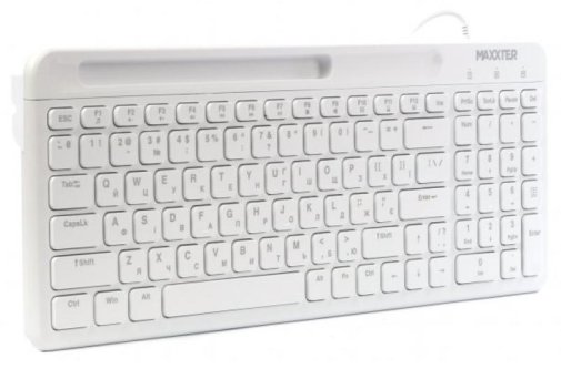 Клавіатура, Maxxter KB-01W-UA USB, White