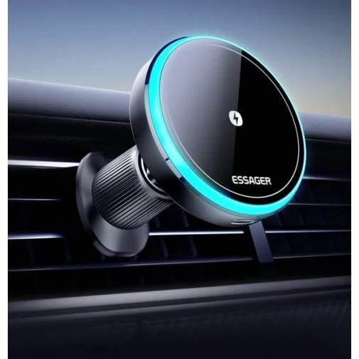 Фото: Кріплення для мобільного телефону Essager Hands Free Car Vent Car Mount Phone Holder Black (EZJCX-YS01-Z) № 13 | KTC
