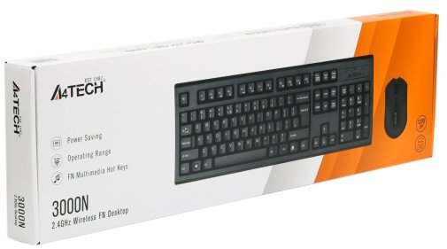 Комплект клавіатура+мишка A4tech 3000N Black
