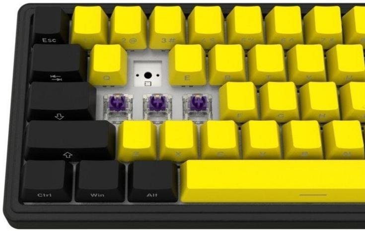 Клавіатура Lorgar KBP70MW Toxic Purple ENG WL/RT/USB Black/Yellow (LRG-KBP70MW-YL-US)