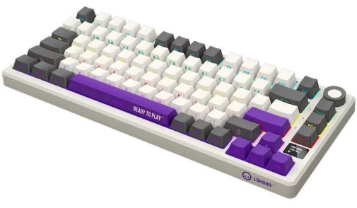 Клавіатура Lorgar KBP7075W Toxic Purple ENG WL/RT/USB Beige (LRG-KBP7075W-RT-US)
